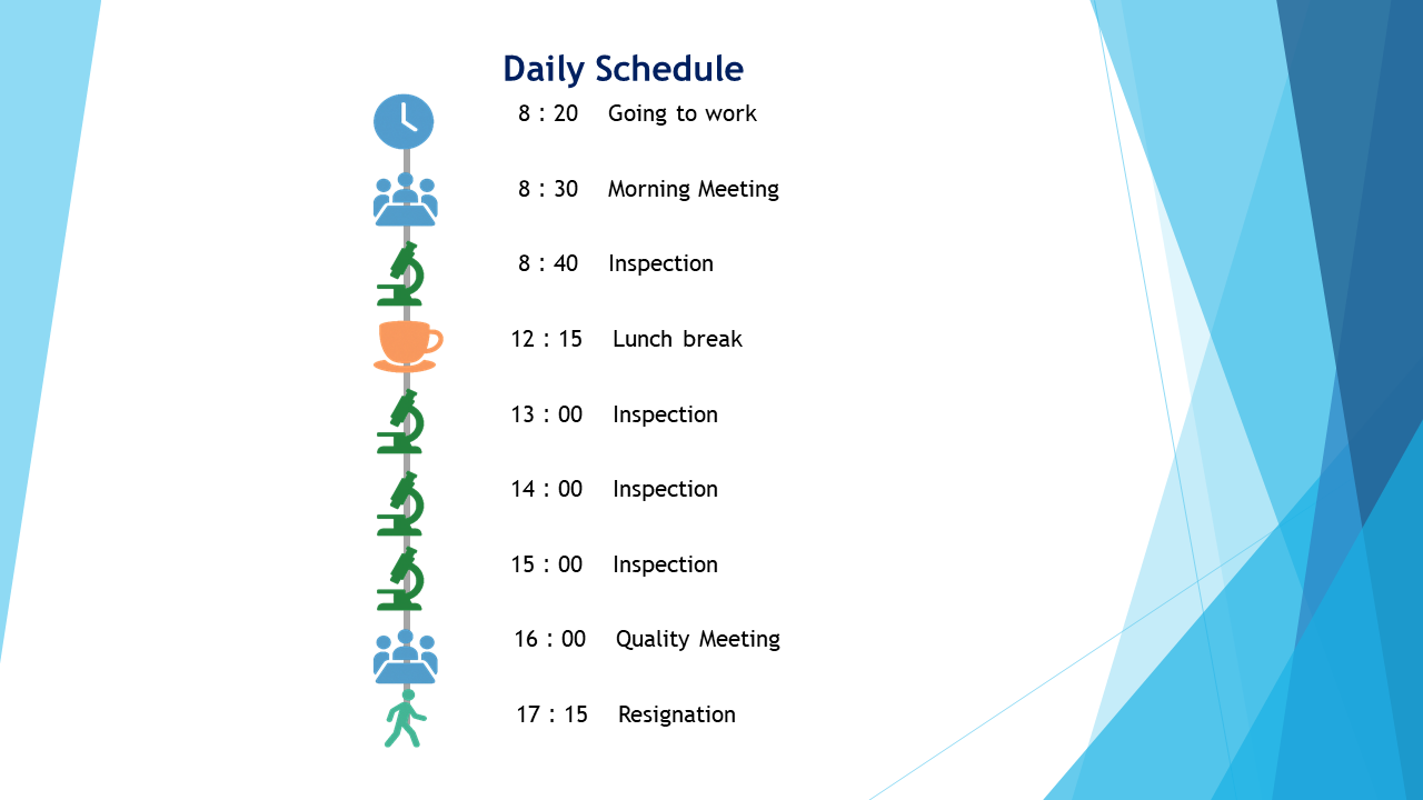1日のスケジュール